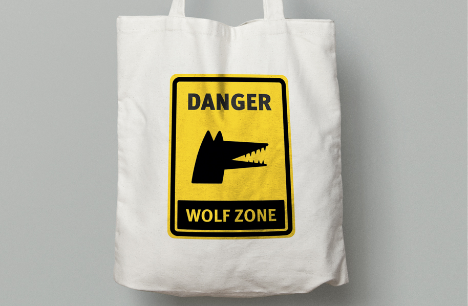 estampado danger wolf